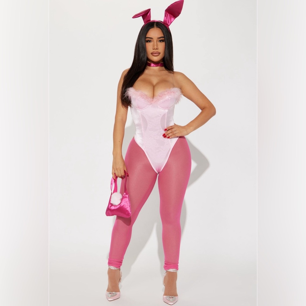 Pink Hot Bunny Halloween Costume BRAND NEW